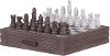 Sorel Brown and White Harvest Chess Set - Anna