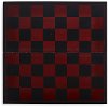 Deep Red and Black Checker Set with Board