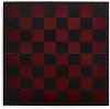 Deep Red and Black Checker Set with Board