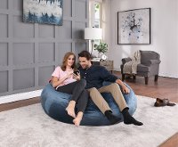MFBB40-BLU Blue Burrito Memory Foam Bean Bag