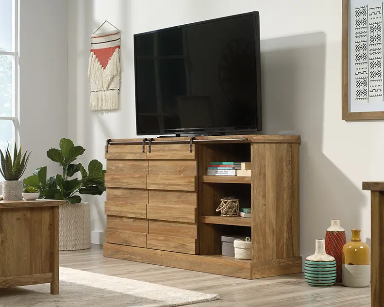 Cannery Bridge Brown 60 TV Stand-3