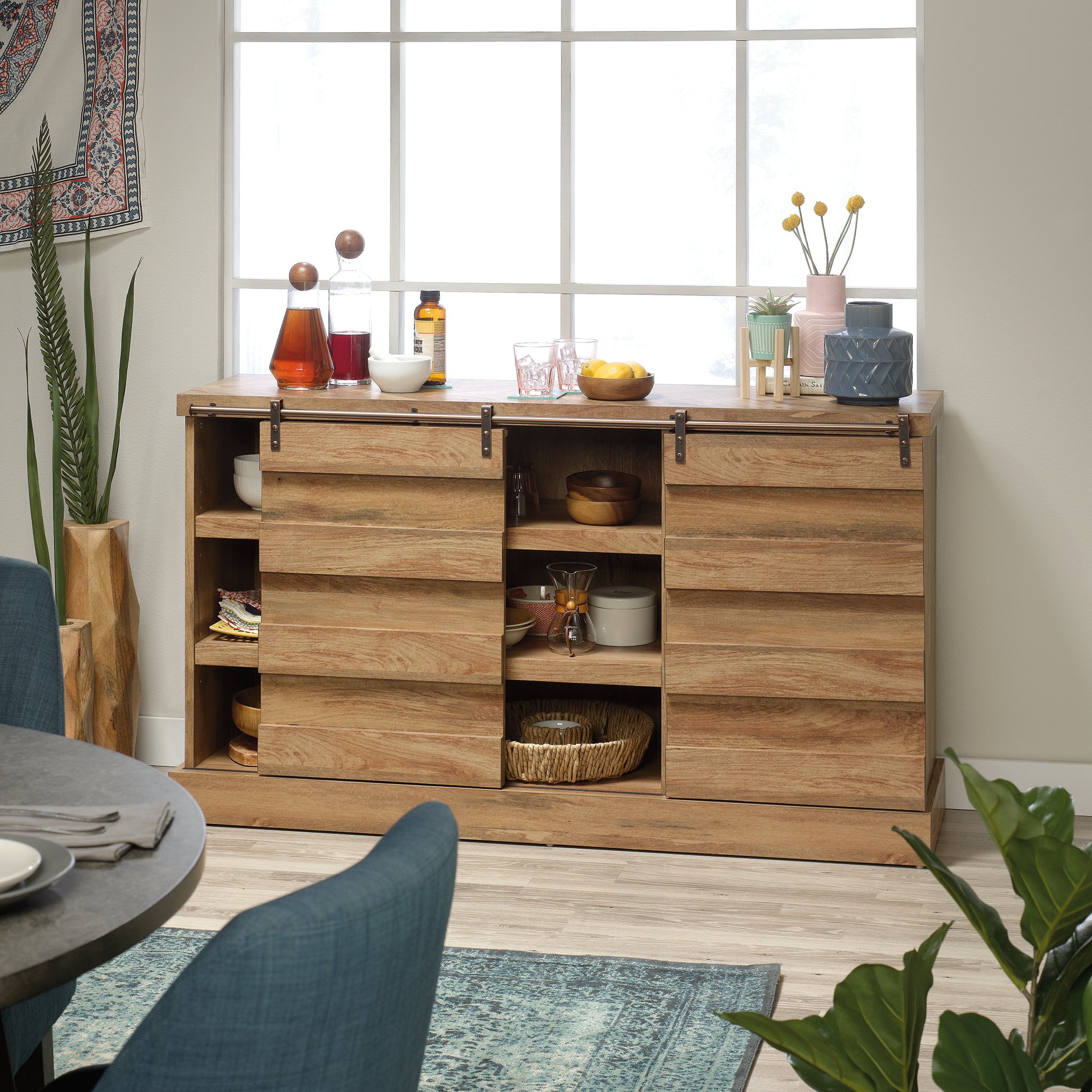 Cannery Bridge Brown Contemporary 60 Inch TV Stand-4