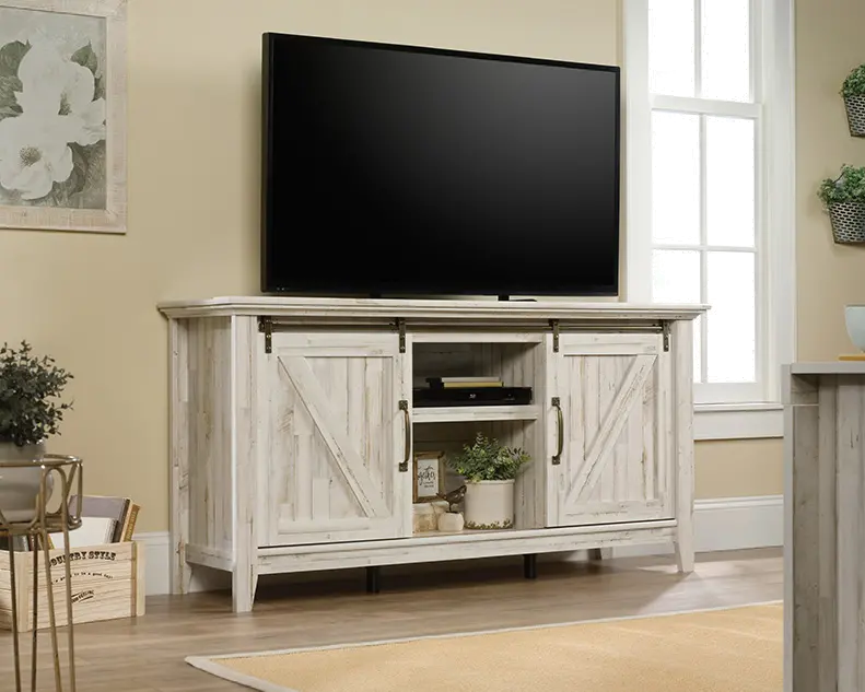 Dakota Pass White 66 TV Stand-2
