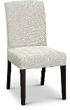 Clearance Cream and Gray Upholstered Dining Room Chair - Parsons