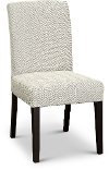 Cream and Gray Upholstered Dining Room Chair - Parsons