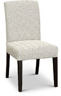 Cream and Gray Upholstered Dining Room Chair - Parsons