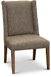 Brown Tweed Upholstered Dining Room Chair - Parsons
