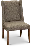 Clearance Brown Tweed Upholstered Dining Room Chair - Parsons