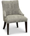 Cream and Black Upholstered Dining Room Chair - Parsons
