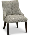 Parsons Elie Cream and Black Upholstered Dining Room Chair