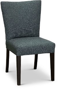 Charcoal Denim Upholstered Dining Room Chair - Parsons