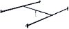 160/Q-31HOOK Clearance Queen Hook-On Bed Rails