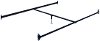 161/Q-31BOLT Clearance Queen Bolt-On Bed Rails