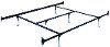 70DBL Brown Steel King Size Bed Frame - Double-End