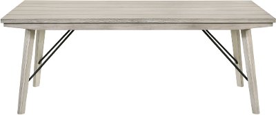 White Sands Contemporary White Dining Room Table