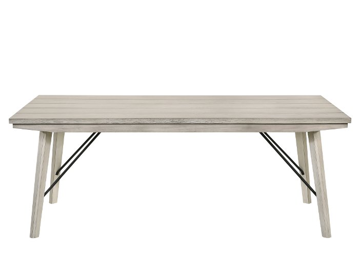 White Sands Contemporary White Dining Room Table