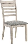 Contemporary White Dining Room Chair - White Sands