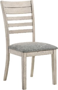 Contemporary White Dining Room Chair - White Sands