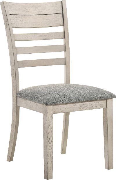 Contemporary White Dining Room Chair - White Sands
