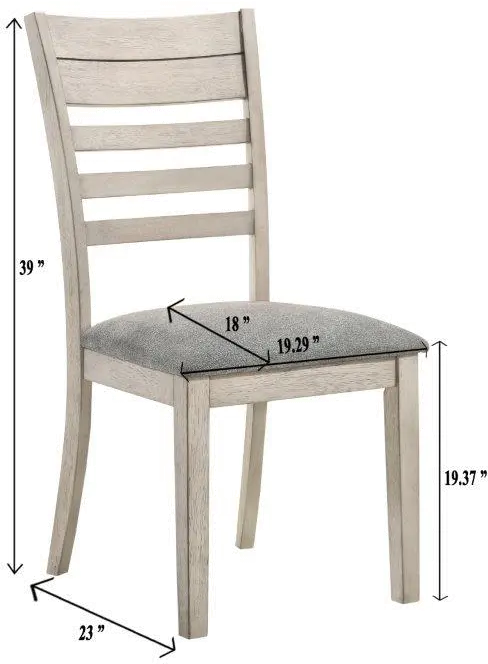 White Sands Chalk White Dining Room Chair-4