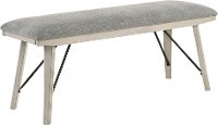 Contemporary White Dining Bench - White Sands