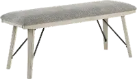 White Sands Chalk White Dining Bench