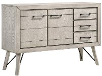 Contemporary White Dining Sideboard - White Sands