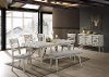 Contemporary White 6 Piece Dining Set - White Sands