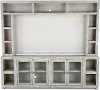 Light Gray 2 Piece Entertainment Center - Avery Loft