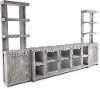 Light Gray 3 Piece Entertainment Center - Avery Loft
