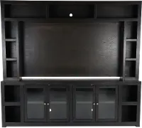Avery Loft Ghost Black 2 Piece Entertainment Center