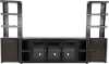 Avery Loft Ghost Black 3 Piece Entertainment Center