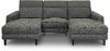Charcoal Gray Transitional Power Sofa with Left and Right Chaise - Royals