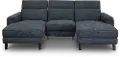 Navy Blue Transitional Power Sofa with Left and Right Chaise - Royals