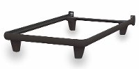 4139-2 emBrace 360 Designer Wrap Around Twin Bed Frame - Black