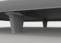 4139-2 emBrace 360 Designer Wrap Around Twin Bed Frame - Black-5