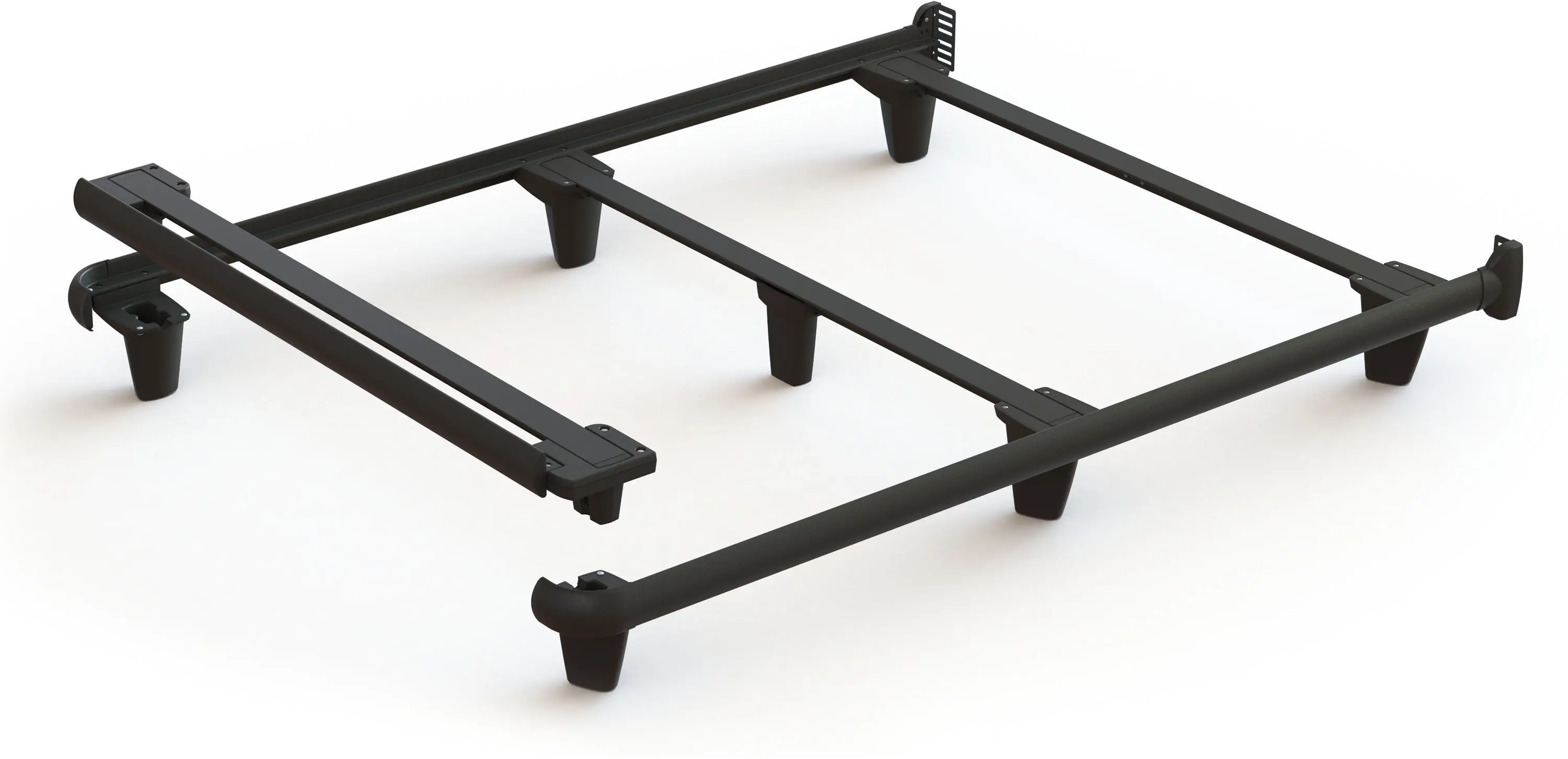 emBrace 360 Designer Wrap Around Full Size Bed Frame - Black-2
