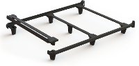 4176-2 emBrace 360 Designer Wrap Around King Size Bed Frame - Black-2