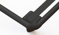 4176-2 emBrace 360 Designer Wrap Around King Size Bed Frame - Black-3