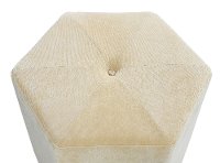 Gold Contemporary Cube Ottoman-2