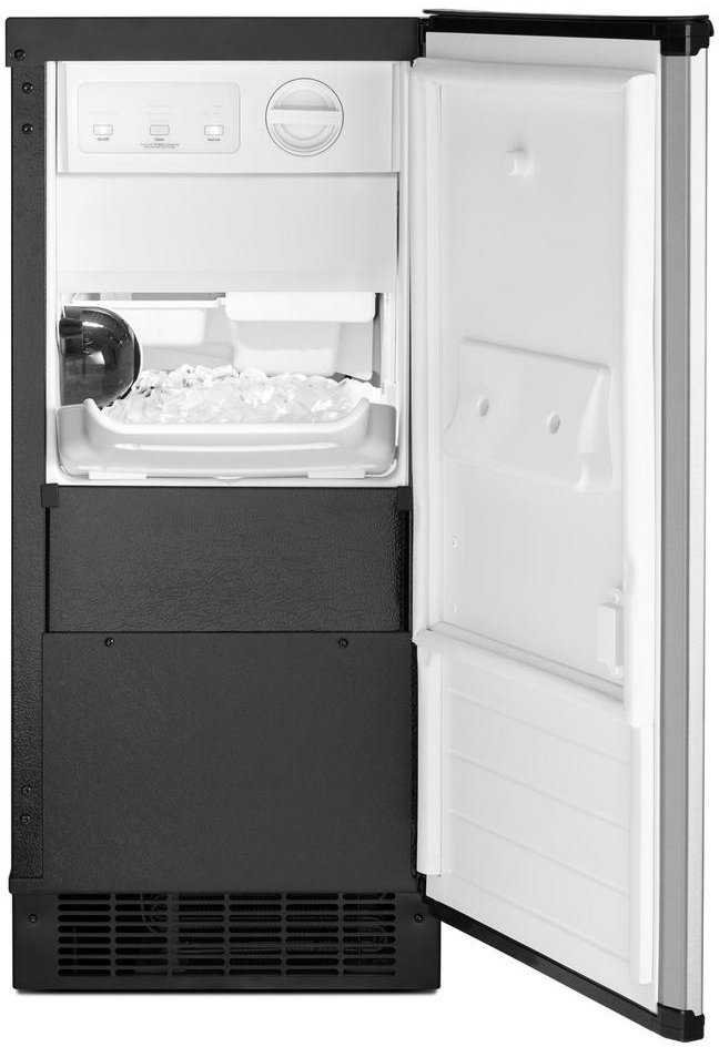WUI95X15HZ Whirlpool Clear Ice Ice Maker - Stainless Steel-2