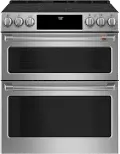 CES750P2MS1 Cafe 6.7 cu ft Electric Double Oven Range - Stainless Steel