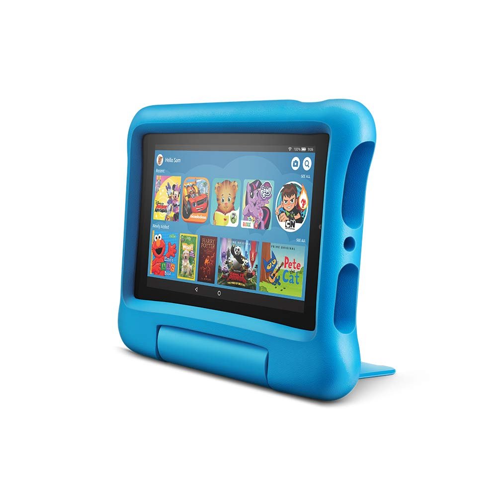 B07H8WS1FT Amazon Fire 7 Kids Edition Tablet 7 Display 16GB - Blue-1