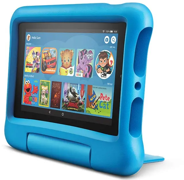 B07H8WS1FT Amazon Fire 7 Kids Edition Tablet 7 Display 16GB - Blue-1
