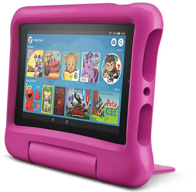 B07H8ZCSL9 Amazon Fire 7 Kids Edition Tablet 7 Display 16GB - Pink-1