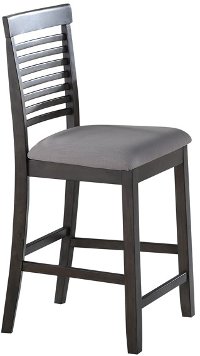 Contemporary Gray 24 Inch Counter Height Stool - Bowery