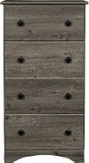 13234 Clearance Rustic Weathered Gray Chest of Drawers