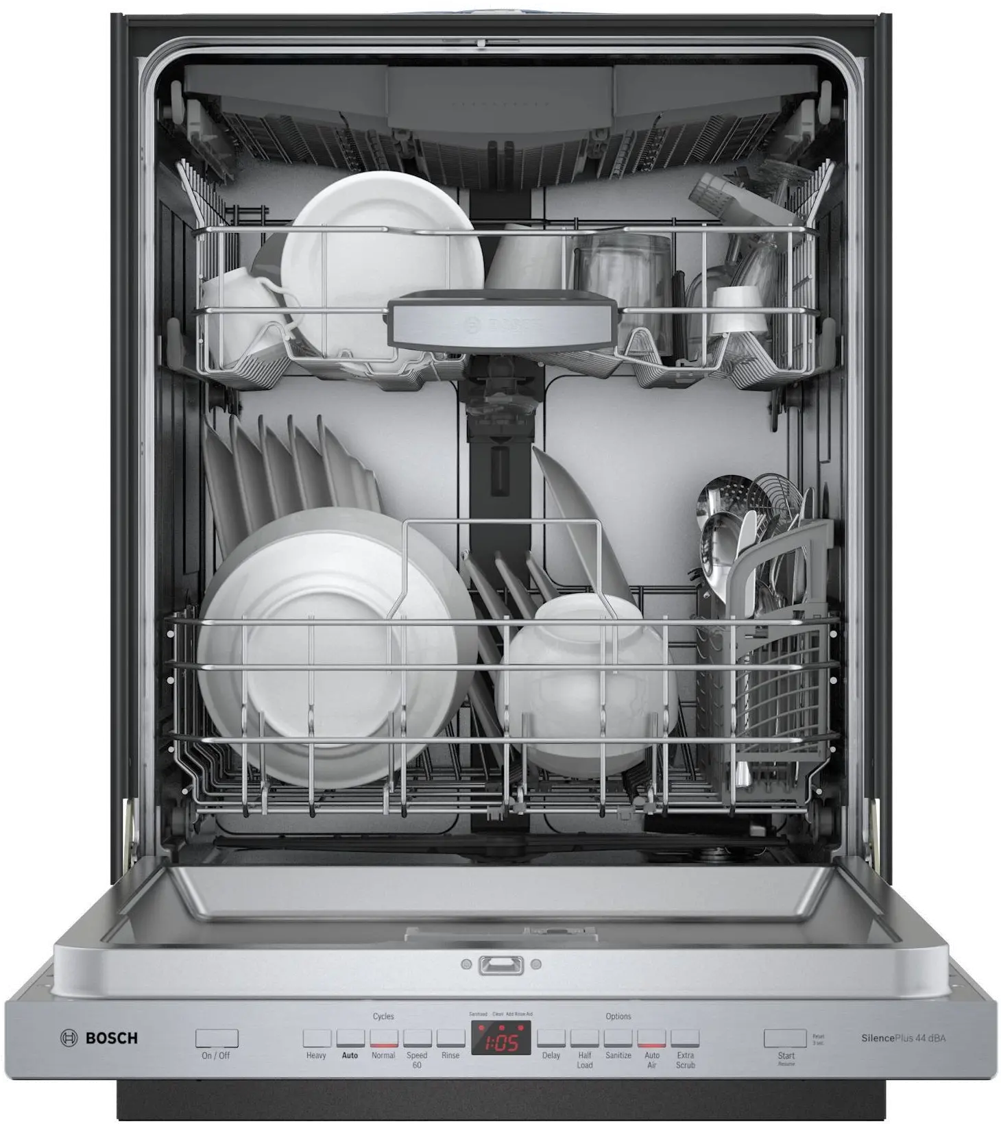 SHP865ZD5N Bosch 500 DLX Series Top Control Dishwasher - Stainless Steel-3