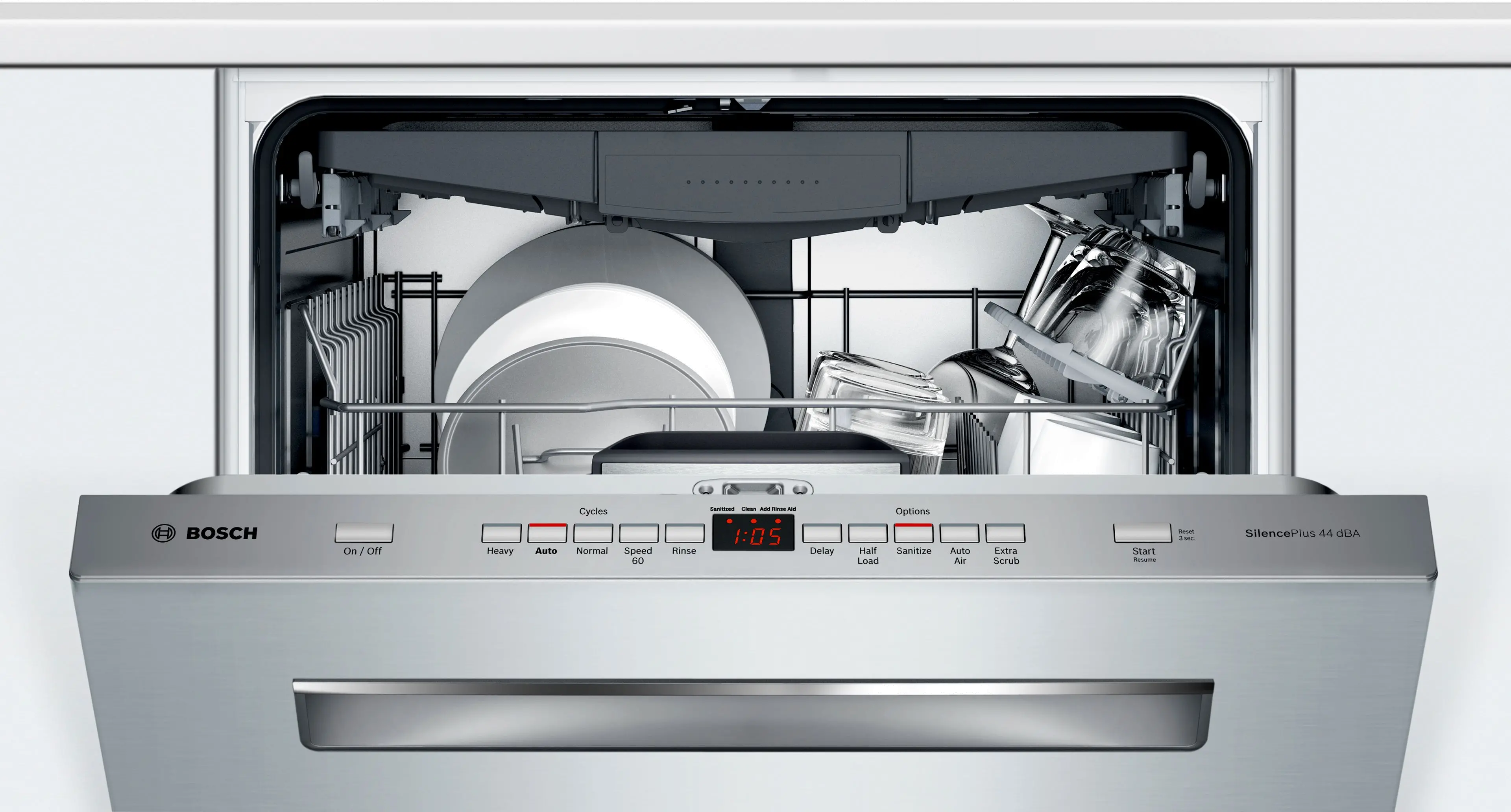 SHP865ZD5N Bosch 500 DLX Series Top Control Dishwasher - Stainless Steel-4