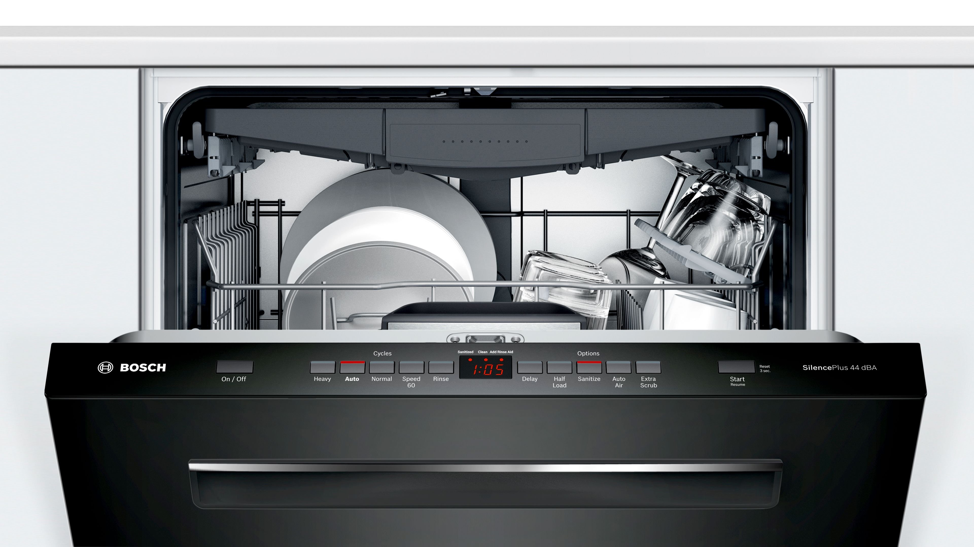 SHP865ZD6N Bosch 500 DLX Series Dishwasher with AutoAir - Black-2